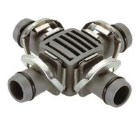 GARDENA Micro-Drip System CrossPiece 13 mm (1/2 "): Practical Pipe joint For branching The Connecting Pipe (Item No. 1346 1347) (8339-20)