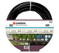 Gardena Micro-Drip-System Drip Irrigation Set Hedges/Bushes (50 m): Starter set, ready to use, water-saving irrigation system, simple & flexible