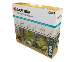 Gardena Micro-Drip-System Drip Irrigation Set Terrace (30 plants): Starter set, ready to use, water-saving irrigation system, simple & flexible