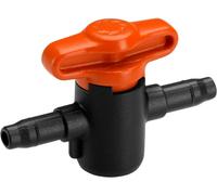 Gardena Micro Drip System Shut-Off Valve, 4.6 mm (3/16 inch): to Regulate or Sh