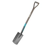 Gardena NatureLine Pointed Spade, Coated Garden Spade for Turning Over and Removing Soil, Safe Foot Rest, FSC-Certified Ashwoo D-Handle