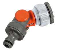 Gardena ORIGINAL Angled Threaded Tap Hose Pipe Connector 21 & 26.5mm