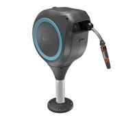 Gardena Patio Hose Box Rollup S: Weatherproof Box with roll-up Technology and 15m Hose, Irrigation of Small Gardens with Patio, Automatic retraction,