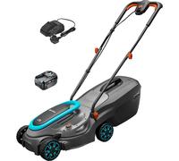 Gardena POWERMAX 32 P4A 18v Cordless Rotary Lawnmower 320mm 1 x 4ah Li-ion Charger