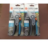 Gardena Premium Cut 22mm Secateurs ErgoTec x2 BNIP TWO PAIRS