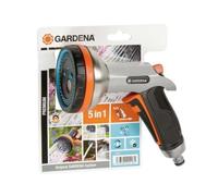 GARDENA 18317 PREMIUM Metal Water Gun Multi Sprayer - 5 Spray Patterns in 1 Head