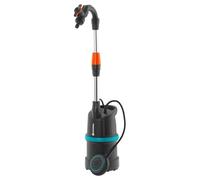 Gardena Rain Barrel Pump 4000/1 with Cable: Submersible Pressure Pump with Integrated Filter, Flow Rate 4000 l/h, regulating Valve for Adjusting the Water Tightness, UK Plug (1762-28)