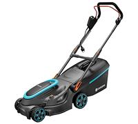 Gardena Rasaerba elettrico PowerMax 37/1800 G2: tosaerba fino a 500 m², Potenza 1800 W, larghezza taglio 37 cm, capacità 45 l, Altezza taglio 35-65 mm, impugnatura ErgoTec, pieghevole (14637-20)