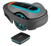 Gardena Smart SILENO city robot lawn mower 500 m² Set: Innovative LONA AI technology, adjustment via app, SensorControl, for slopes up to 35%, smart gateway, version with UK plug(19602-68)