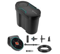 Gardena solar-powered AquaBloom irrigation set with water tank: Solar-powered irrigation set for up to 20 potted plants, control unit