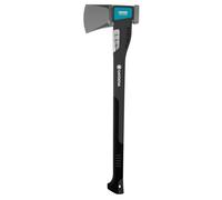 Gardena Splitting Axe 2800 S, Versatile Axe for Various Wood Work, Non-stick Coating, Stainless Steel Impact Protection, Hammer Function, 70 cm