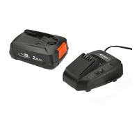 Gardena AL 1830 CV and PBA 18V/45 P4A 18v Cordless Li-ion Battery 2.5ah and Battery Charger 2.5ah