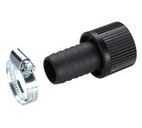 Gardena Suction Hose Connector Piece 25 mm (1 Inch) Pump Connection Piece with the Hose Clamp to the Vacuum-Tight Connection to the Suction Hose (1724-20)