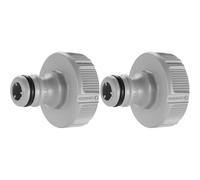 Gardena tap Connector 33.3 mm (G 1 inch): Adapter for Connecting a Water Hose, Anti-Splash Technology, Frost-Proof, Original System, Packed Loose (18