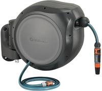 Gardena Wall-Mounted 30m (98ft) Hose Box with Automatic Roll-Up Integrated Guide