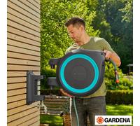 Gardena Wall-Mounted 35m (114.8ft) Hose Box with Automatic Roll-Up