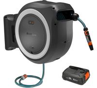 Gardena Wall-mounted Cordless PowerRoll XL 18V Kit White 35 m