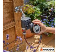 Gardena Water Control Flex Timer, Automatic Garden Irrigation With 6 Programs, Water Now Function, Weatherproof, Battery Operated
