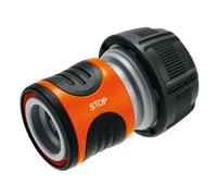 Gardena Water Stop With Frost Protection, Plastic, Black & Orange - 19mm (3/4")
