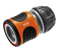 Gardena Water Stop Garden Hose Pipe Connector - Easy Use, Power Grip - 13mm/15mm