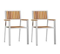 GardenChair Brown Furniture Outdoor Patio Seating Terrace Bench Setup vidaXL