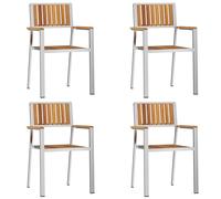 GardenChair Brown Furniture Outdoor Patio Seating Terrace Bench Setup vidaXL