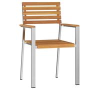 GardenChair Brown Outdoor Seating Terrace Furniture Modern Lounge Deck vidaXL