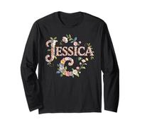 Gardencore First Name Jessica Cottagecore Girl Party Mom Long Sleeve T-Shirt