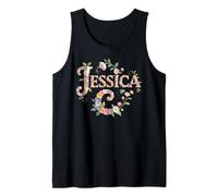 Gardencore First Name Jessica Cottagecore Girl Party Mom Tank Top