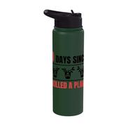 Gardener 0 Days Since I Killed A Plant Lover Stainless Steel Insulated Water Bottle