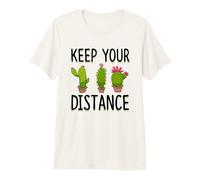 Gardener Cactus Keep Your Distance Gardening Plants Hobby Premium T-Shirt