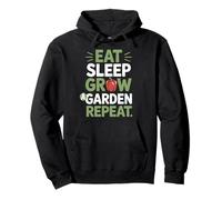 Gardener Gardening Eat Sleep Grow a Garden Repeat Pullover Hoodie