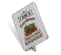 Gardener gift, I am a Gardener what's your Superpower?, Gardening Gift, Fridge Magnet.