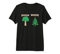 Gardener Pine Tree and Oak Tree Botany Plant Hobby Gardening Premium T-Shirt