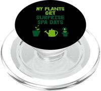 Gardener Plant Funny My Plants Get Surprise Spa Days PopSockets PopGrip for MagSafe
