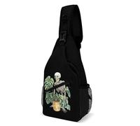 Gardener Skeleton Men's Shoulder Bags Sling Crossbody Backpack Travel Hiking Chest Bag with Small Side 38x20cm