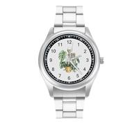 Gardener Skeleton Watch for Men Metal Band Watches Business Gift Three-Hand Wrist Watch for Boyfriend Father