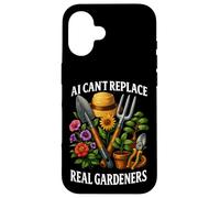 Gardener Vs. AI Gardening Cannot Replace Humor Plant Garden Case for iPhone 16