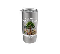Gardener Vs. AI Gardening Cannot Replace Plant Garden Trees Stainless Steel Insulated Tumbler
