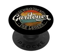 Gardener Woman Myth Legend Vintage Stamp Gardening PopSockets Adhesive PopGrip