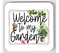 Gardeners Coaster: Secret Santa Garden Lovers Coaster, Welcome To My Garden