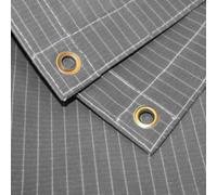 Gardeners Dream 1.8M X 1.8M Grey Rip-Stop Canvas Tarpaulin With Eyelets