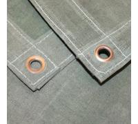 Gardeners Dream 1.8M X 2.4M Green Heavy Weight Waterproof Canvas Tarpaulin With Eyelets