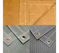 Gardeners Dream 1.8M X 3.0M Grey Rip-Stop Canvas Tarpaulin With Eyelets