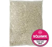 SQUAWK Peanut Suet Pellets | Garden Wild Bird Food Mix | Nutritious and Healthy Feed Mixture | Premium Protein-Rich Formula | Contains Essential High Energy Vitamins, Minerals and Sugars (2.5kg)
