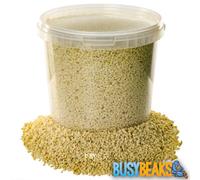 BusyBeaks Kibbled Peanuts | Premium Garden Wild Bird Nut Food | Freshly Crushed Peanut Granule Chopped Feed | Aflatoxin Free Mix | Protein-Rich, High in Energy Mixture for Birds In Tubs (2.5L Tub)