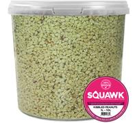 SQUAWK Kibbled Peanuts | Premium Garden Wild Bird Nut Food | Freshly Crushed Peanut Granule Chopped Nut Feed | Aflatoxin Free Mix | Protein-Rich, High in Energy Mixture for Birds In Tubs (2.5L)