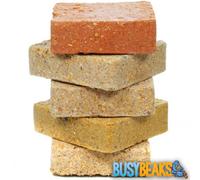 BusyBeaks Suet Fat Blocks | Premium Grade Garden Wild Bird Food | Enhanced Formula | Naturally Blended High in Energy & Protein-Rich Feed | Full of Nutritious Fat Fibre & Moisture (Mixed, 25)