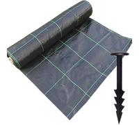 Gardeners Dream 2M X 80M Heavy Duty Woven Weed Control Ground Mulch Landscape Fabric + 80 Pegs