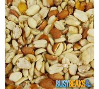 BusyBeaks Split Peanuts | Premium Quality Fresh Feed | Garden Wild Bird Nut Food | Aflatoxin Free Mix | Protein Rich, High in Energy Mixture | Holds Nutritious Vitamins and Essential Oils (500g)